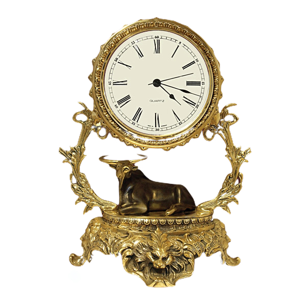 Часы из бронзы «Буйвол»