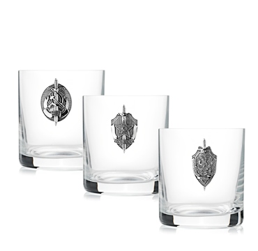 Подарочный набор из 3-х стаканов «Чекисты»