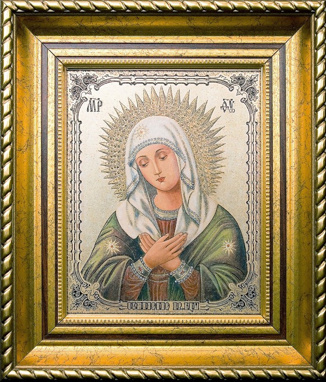 Гравюра на металле «Умиление Пресвятой Богородицы»