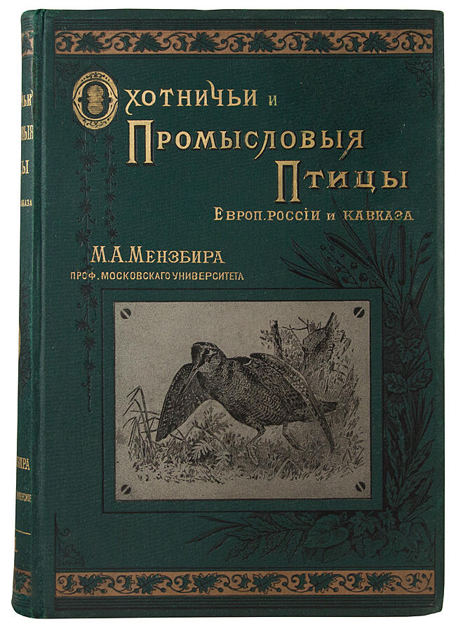 Антикварная книга «Охотничьи и промысловые птицы Европейской России и Кавказа»