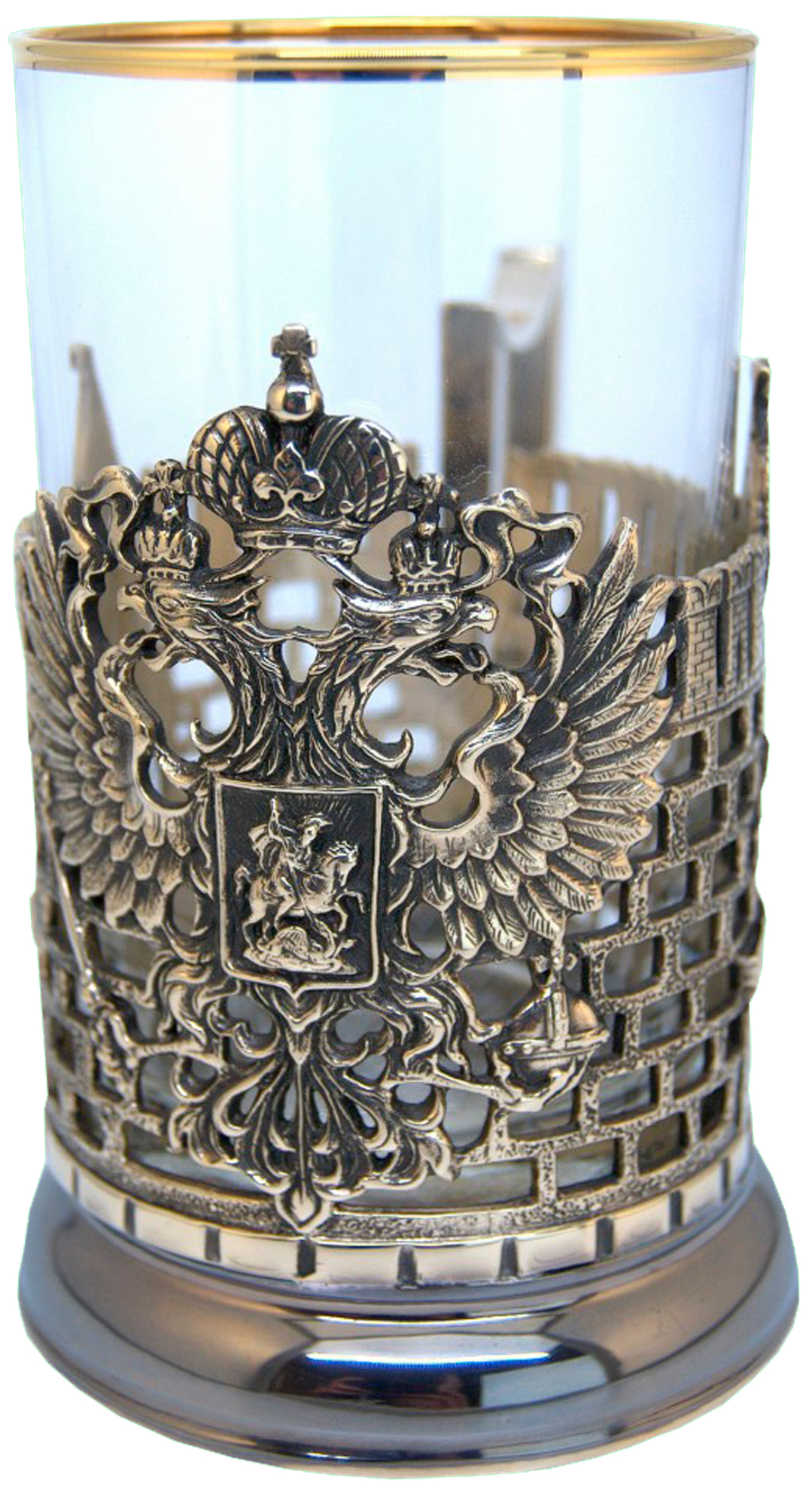 Подстаканник из латуни «Герб РФ»