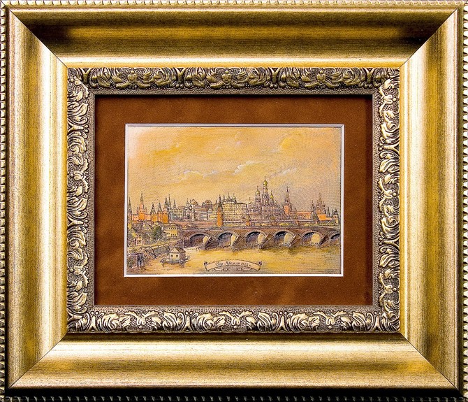 Гравюра на металле «Московский Кремль 1825 г.»