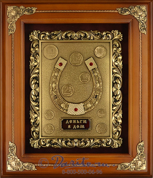 Деревянная ключница «Подкова»