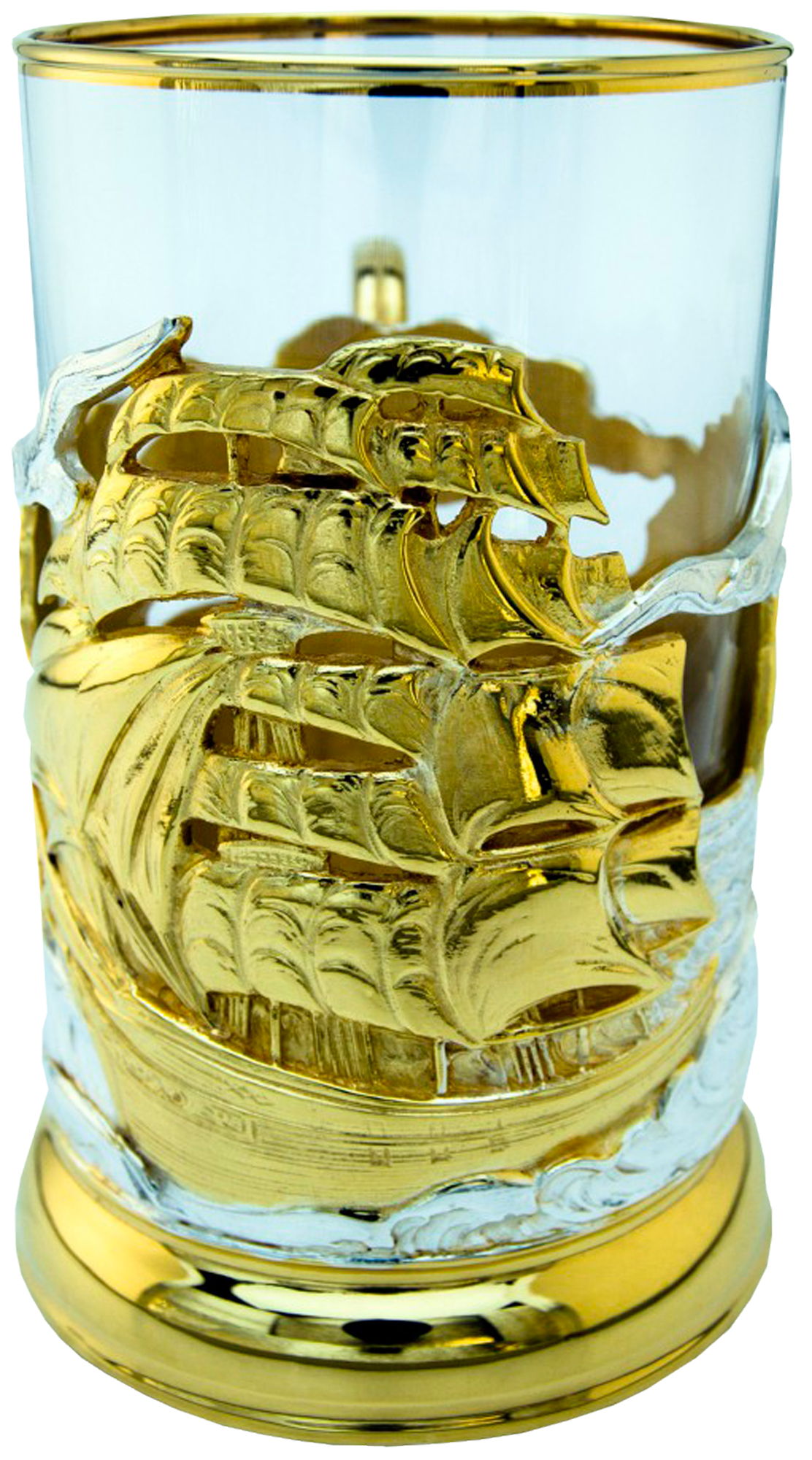 Подстаканник в подарок «Парусник»