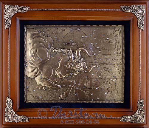 Деревянная ключница «Телец»