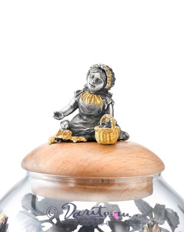 Сахарница с ложкой «Земляника»