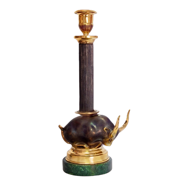 Подсвечник из бронзы «Буйвол»