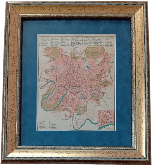 Антикварная карта Москвы (1896г.)