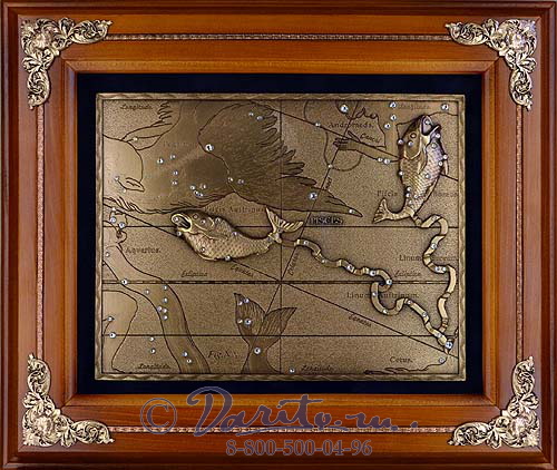 Деревянная ключница «Рыбы»