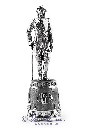 Серебряная рюмка «Петр Первый»