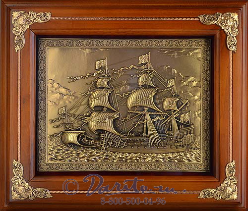 Деревянная ключница «Каравелла»