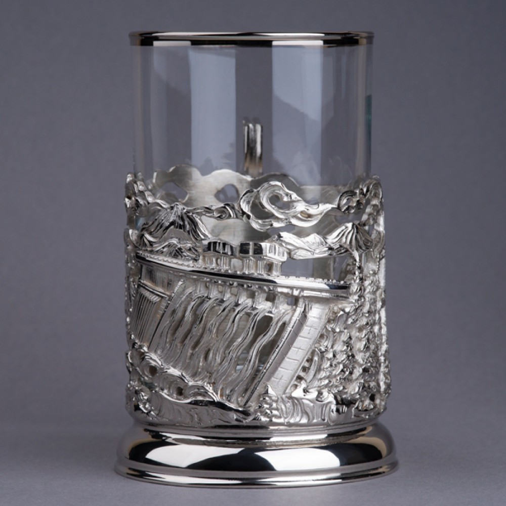 Подстаканник из латуни с никелированием «Энергетики»