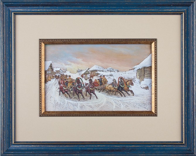 Гравюра на металле «Масленица»