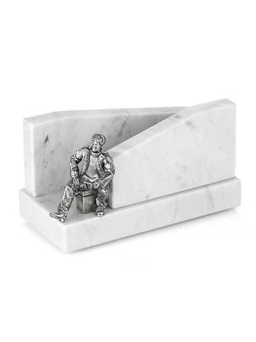 Салфетница мраморная «Подледный лов»