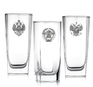 Подарочный набор из 3-х стаканов для воды «Эпохи»