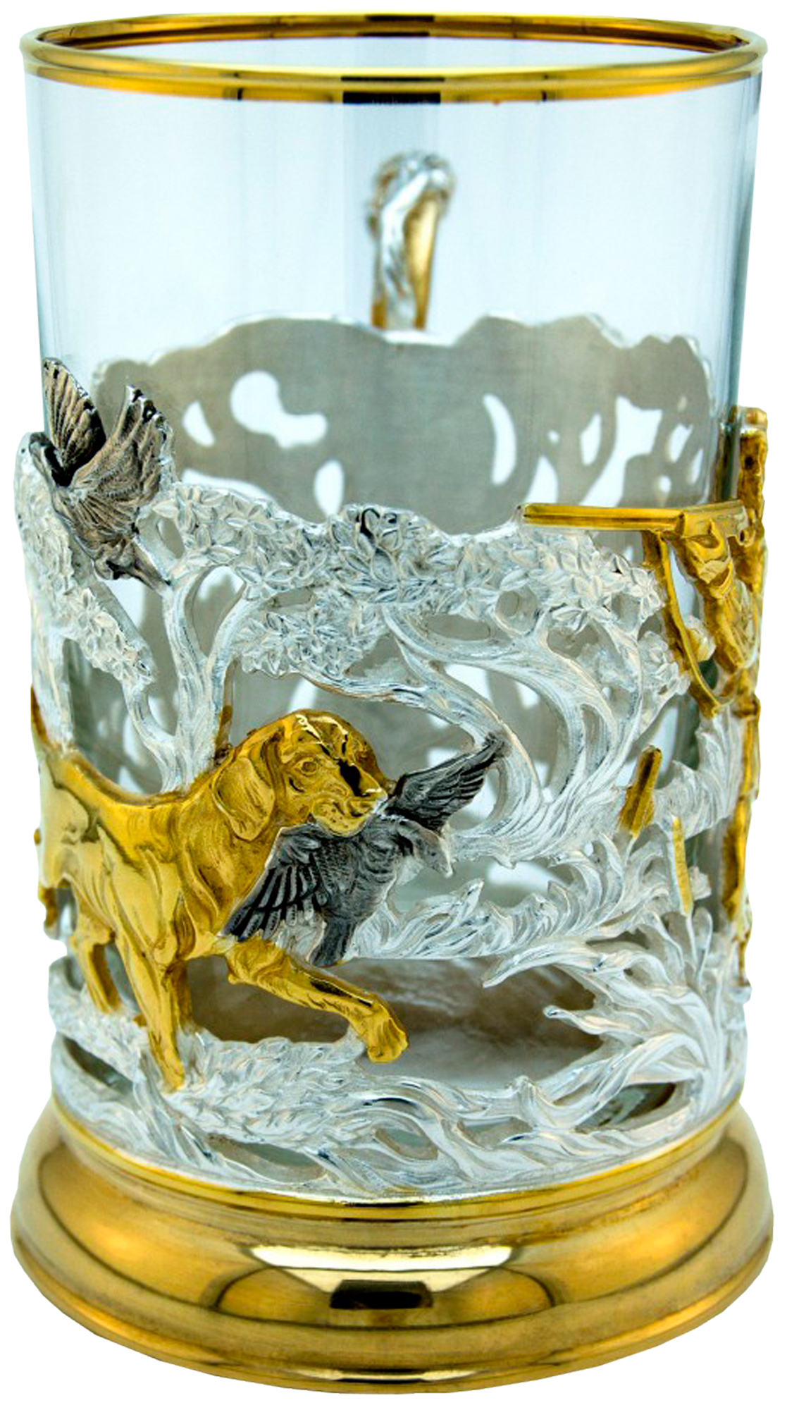 Подстаканник в подарок «Охота на уток»