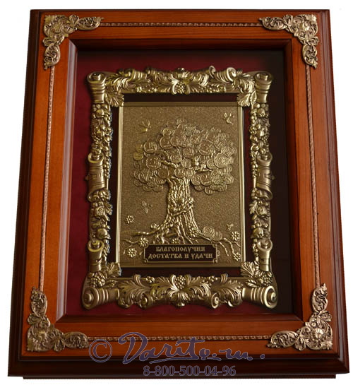 Деревянная ключница «Денежное дерево»