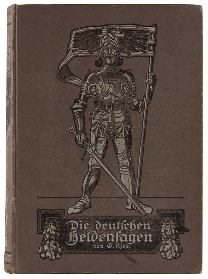 Антикварное издание «Немецкий героический эпос. Klee G. Die deutschen heldensagen»