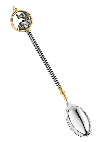 Ложка из серебра 925 пробы «Мышонок»