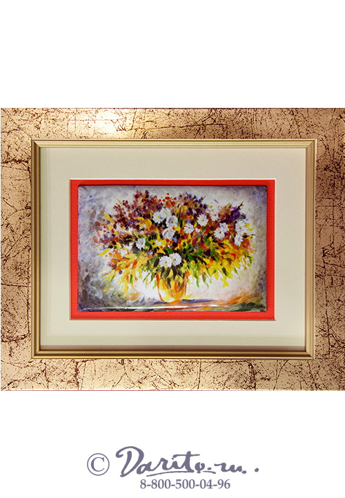 Панно подарочное «Цветы - Луговой букет»