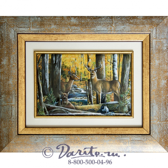 Панно подарочное «Животные - Олени»