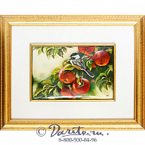 Панно подарочное «Синица в яблоках»