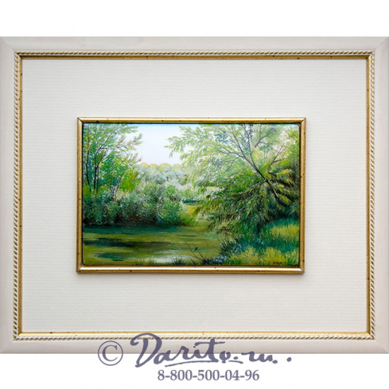 Панно подарочное «Пейзаж - Заводь»