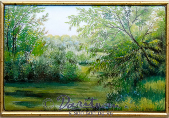 Панно подарочное «Пейзаж - Заводь»