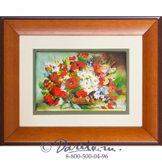 Панно подарочное «Цветы - Маки»