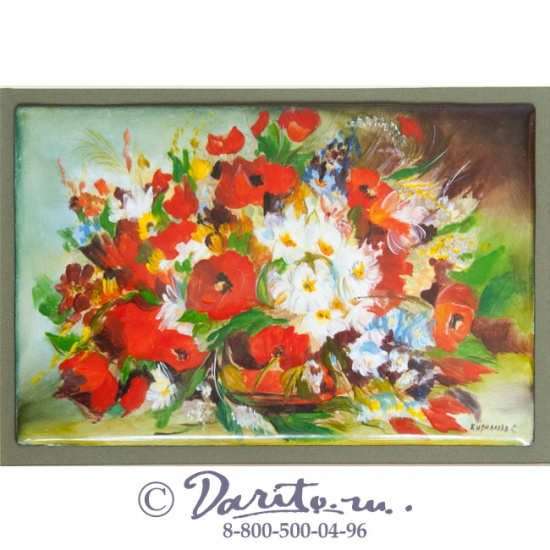 Панно подарочное «Цветы - Маки»