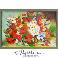 Панно подарочное «Цветы - Маки»