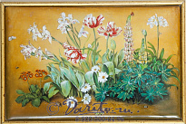 Панно подарочное «Цветы - Ботаника»