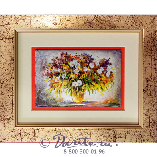 Панно подарочное «Цветы - Луговой букет»