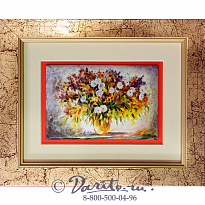 Панно подарочное «Цветы - Луговой букет»