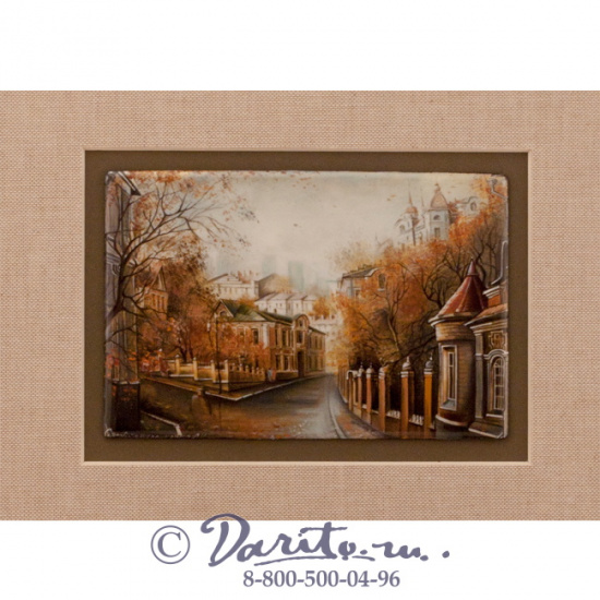 Панно подарочное «Архитектура: осенние улицы»