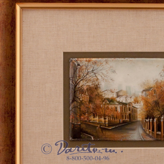 Панно подарочное «Архитектура: осенние улицы»