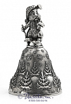 Серебряный колокольчик «Зайка»
