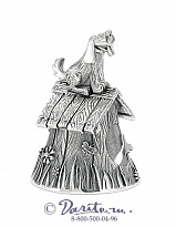 Серебряный колокольчик «Собачка»