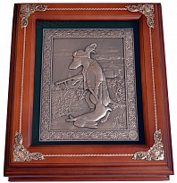 Подарочная деревянная ключница настенная «Такса охотник»