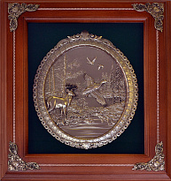 Подарочная деревянная ключница настенная «Олень»