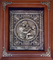 Подарочная деревянная ключница настенная «Мадонна с младенцем»