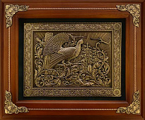 Подарочная деревянная ключница «Тетерев»