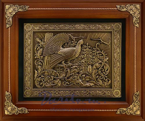 Подарочная деревянная ключница «Тетерев»