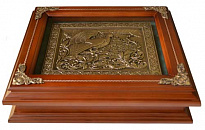 Подарочная деревянная ключница «Тетерев»