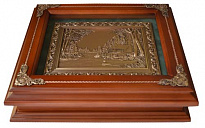 Подарочная деревянная ключница «Охота»