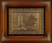 Подарочная деревянная ключница «Маяк»