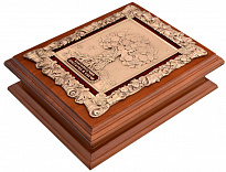 Подарочная деревянная ключница настенная «Денежное дерево»