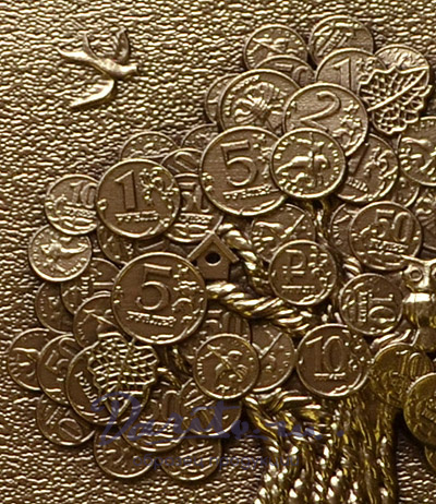 Подарочная деревянная ключница настенная «Денежное дерево»