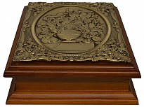 Подарочная деревянная ключница настенная «Цветы в вазе»