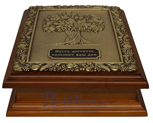 Подарочная деревянная ключница «Дерево изобилия»